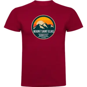 Kruskis Mount Saint Elias T-shirt Met Korte Mouwen Rood