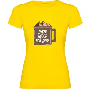 Kruskis Mood For Hike T-shirt Met Korte Mouwen Geel