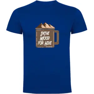 Kruskis Mood For Hike T-shirt Met Korte Mouwen Blauw