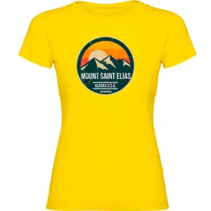 Kruskis Mount Saint Elias T-shirt Met Korte Mouwen Geel