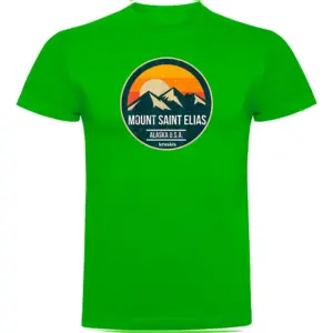 Kruskis Mount Saint Elias T-shirt Met Korte Mouwen Groen