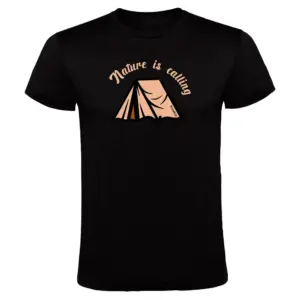 Kruskis Nature Is Calling T-shirt Met Korte Mouwen Zwart