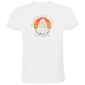 Kruskis Master Of The Campfire T-shirt Met Korte Mouwen Wit