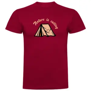 Kruskis Nature Is Calling T-shirt Met Korte Mouwen Rood