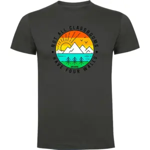 Kruskis Not All Classrooms T-shirt Met Korte Mouwen Grijs