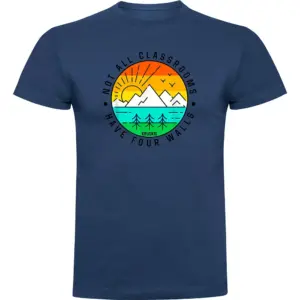 Kruskis Not All Classrooms T-shirt Met Korte Mouwen Blauw