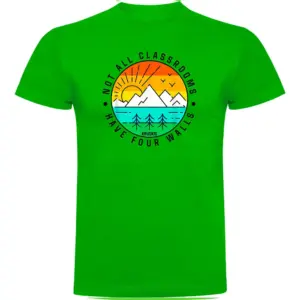Kruskis Not All Classrooms T-shirt Met Korte Mouwen Groen