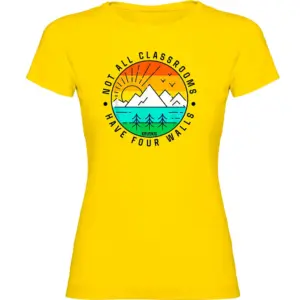 Kruskis Not All Classrooms T-shirt Met Korte Mouwen Geel