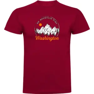 Kruskis On Mountain Time T-shirt Met Korte Mouwen Rood