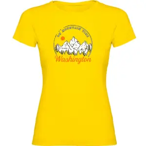 Kruskis On Mountain Time T-shirt Met Korte Mouwen Geel