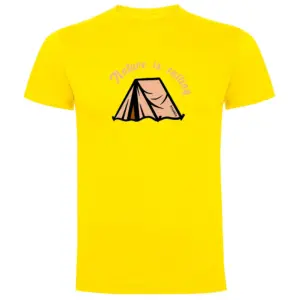 Kruskis Nature Is Calling T-shirt Met Korte Mouwen Geel