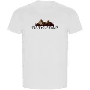 Kruskis Plan Your Camp Eco T-shirt Met Korte Mouwen Wit