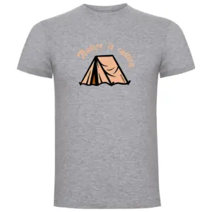 Kruskis Nature Is Calling T-shirt Met Korte Mouwen Grijs