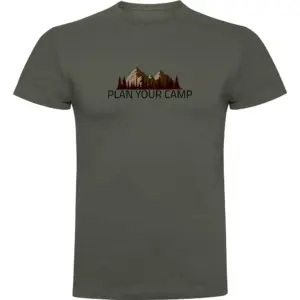 Kruskis Plan Your Camp T-shirt Met Korte Mouwen Groen