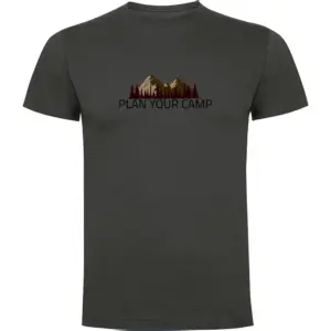 Kruskis Plan Your Camp T-shirt Met Korte Mouwen Grijs
