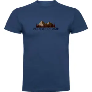 Kruskis Plan Your Camp T-shirt Met Korte Mouwen Blauw
