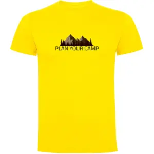 Kruskis Plan Your Camp T-shirt Met Korte Mouwen Geel