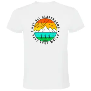 Kruskis Not All Classrooms T-shirt Met Korte Mouwen Wit