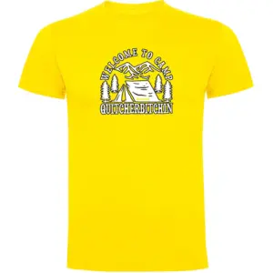 Kruskis Quitcherbitchin T-shirt Met Korte Mouwen Geel