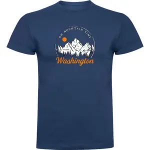 Kruskis On Mountain Time T-shirt Met Korte Mouwen Blauw