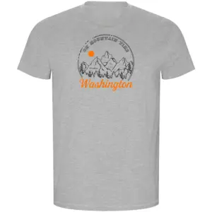 Kruskis On Mountain Time Eco T-shirt Met Korte Mouwen Grijs
