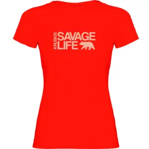 Kruskis Savage Life T-shirt Met Korte Mouwen Rood