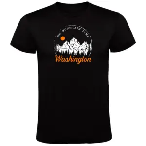 Kruskis On Mountain Time T-shirt Met Korte Mouwen Zwart