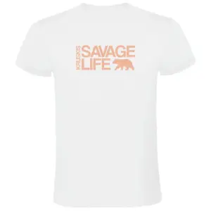 Kruskis Savage Life T-shirt Met Korte Mouwen Wit