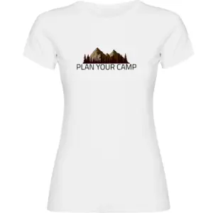 Kruskis Plan Your Camp T-shirt Met Korte Mouwen Wit