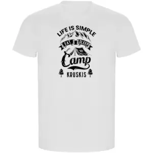 Kruskis Life Is Simple Eco T-shirt Met Korte Mouwen Wit