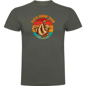 Kruskis Sloth Hiking Team T-shirt Met Korte Mouwen Groen