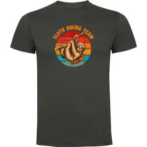 Kruskis Sloth Hiking Team T-shirt Met Korte Mouwen Grijs