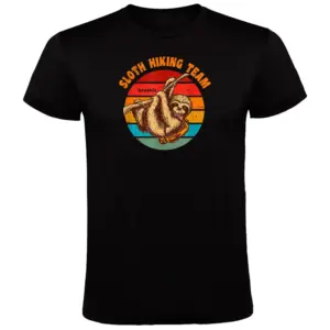 Kruskis Sloth Hiking Team T-shirt Met Korte Mouwen Zwart