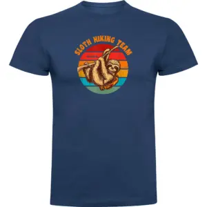 Kruskis Sloth Hiking Team T-shirt Met Korte Mouwen Blauw