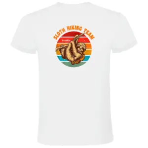 Kruskis Sloth Hiking Team T-shirt Met Korte Mouwen Wit
