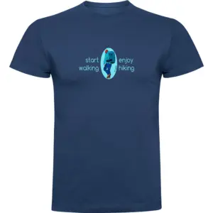 Kruskis Start Walking T-shirt Met Korte Mouwen Blauw