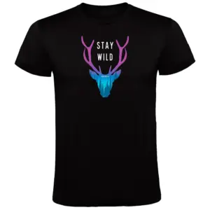 Kruskis Stay Wild T-shirt Met Korte Mouwen Zwart