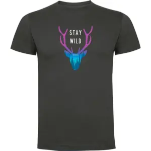 Kruskis Stay Wild T-shirt Met Korte Mouwen Grijs