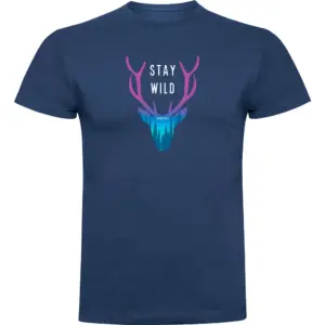 Kruskis Stay Wild T-shirt Met Korte Mouwen Blauw