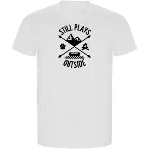 Kruskis Still Plays Outside Eco T-shirt Met Korte Mouwen Wit