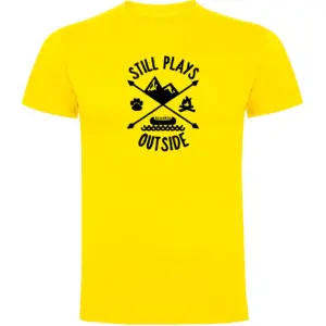 Kruskis Still Plays Outside T-shirt Met Korte Mouwen Geel