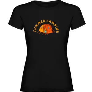 Kruskis Summer Camping T-shirt Met Korte Mouwen Zwart