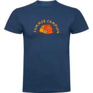 Kruskis Summer Camping T-shirt Met Korte Mouwen Blauw