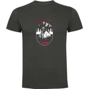 Kruskis Summer Reeducation Camp T-shirt Met Korte Mouwen Grijs