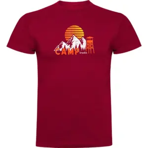 Kruskis Sunset Camp T-shirt Met Korte Mouwen Rood