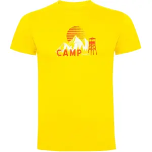Kruskis Sunset Camp T-shirt Met Korte Mouwen Geel