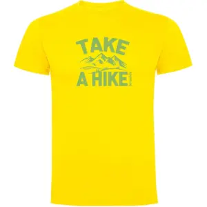 Kruskis Take A Hike Mountain T-shirt Met Korte Mouwen Geel