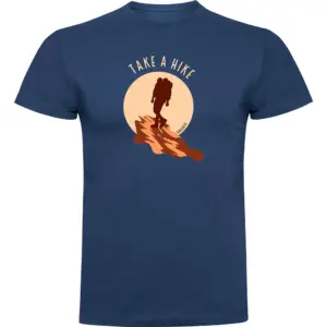 Kruskis Take A Hike T-shirt Met Korte Mouwen Blauw