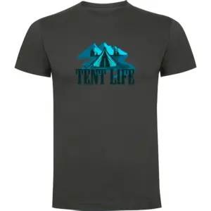 Kruskis Tent Life T-shirt Met Korte Mouwen Grijs