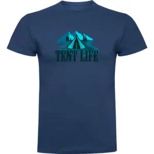 Kruskis Tent Life T-shirt Met Korte Mouwen Blauw